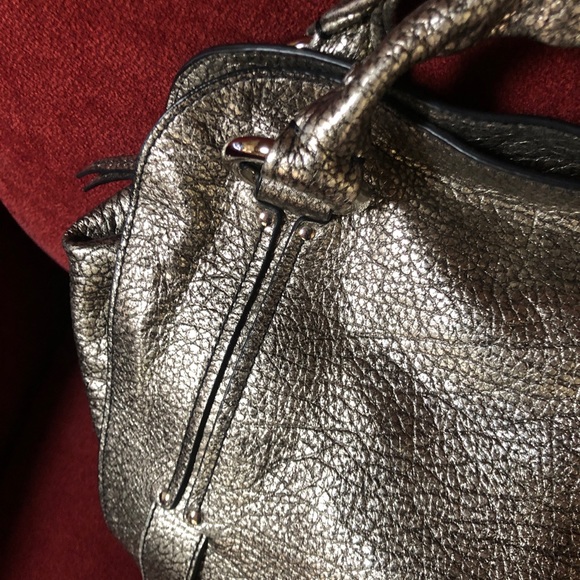 EUC. Celine Macadam Bittersweet bag in metallic silver. - Picture 6 of 16